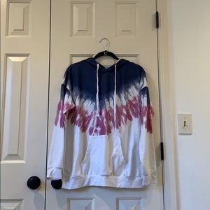 Tie dye hoodie.